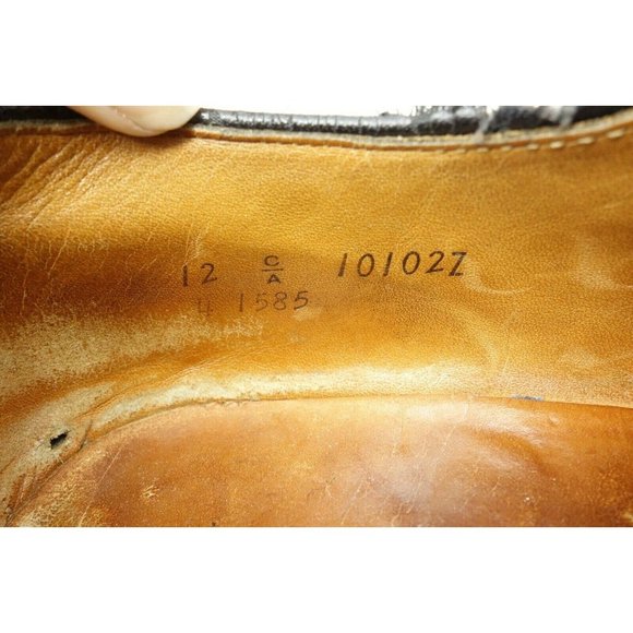 Keith Highlanders Black Leather Lace Up Oxfords Shoes Men's 12 C - Picture 3 of 12